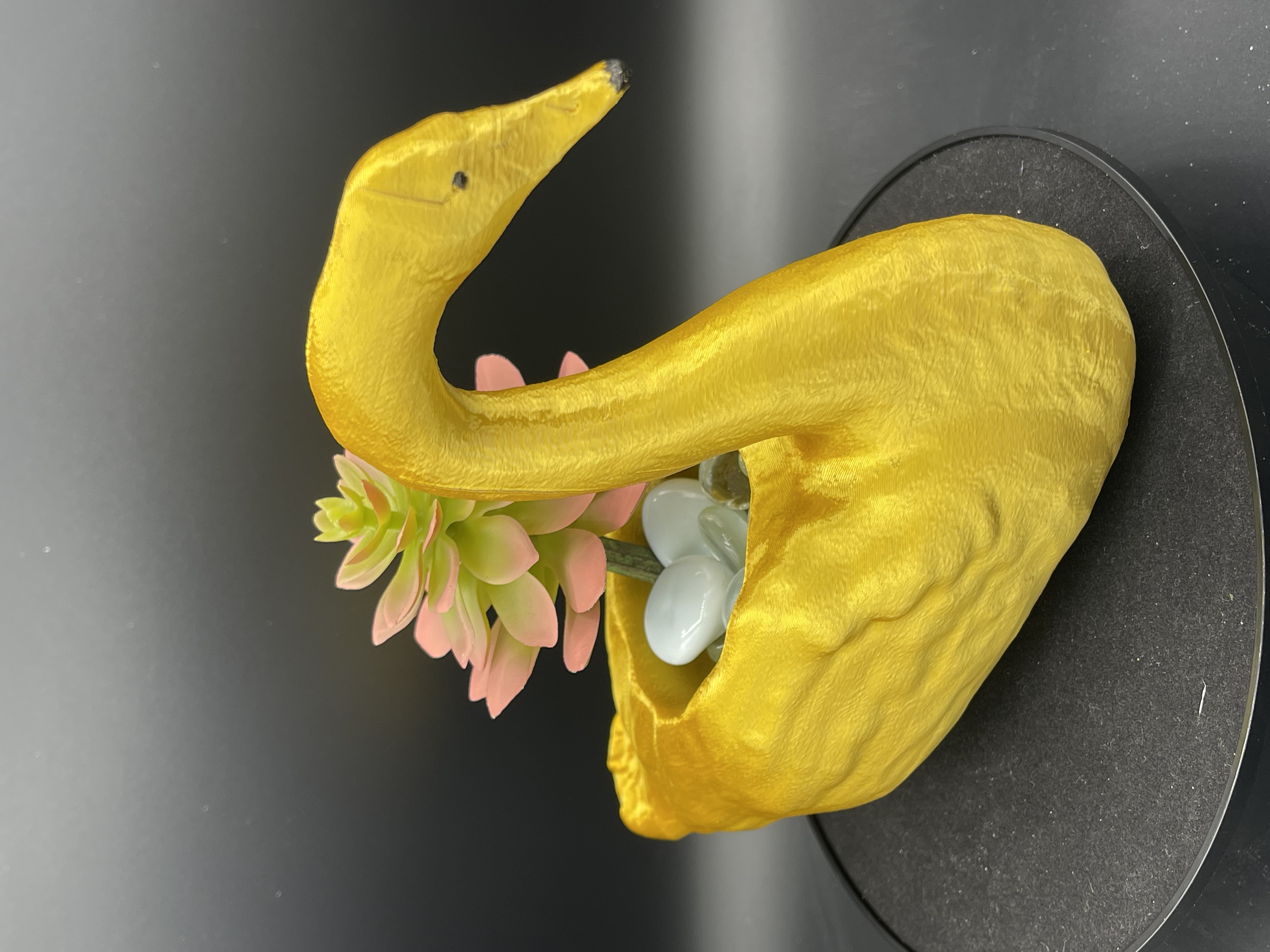 SWAN PLANTER (GOLD)