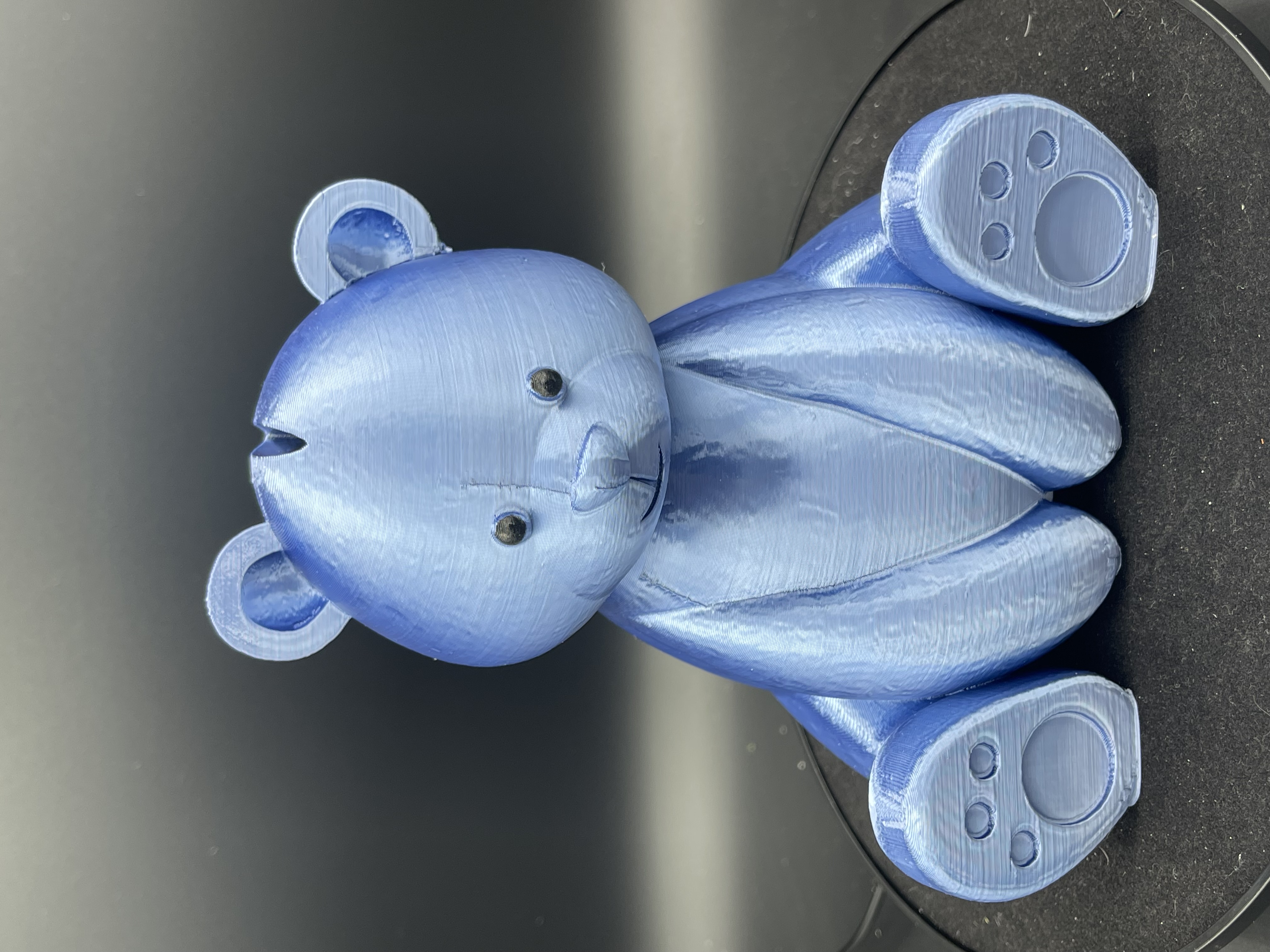 ADORABLE TEDDY BEAR PIGGY BANK! (BLUE SILVER)