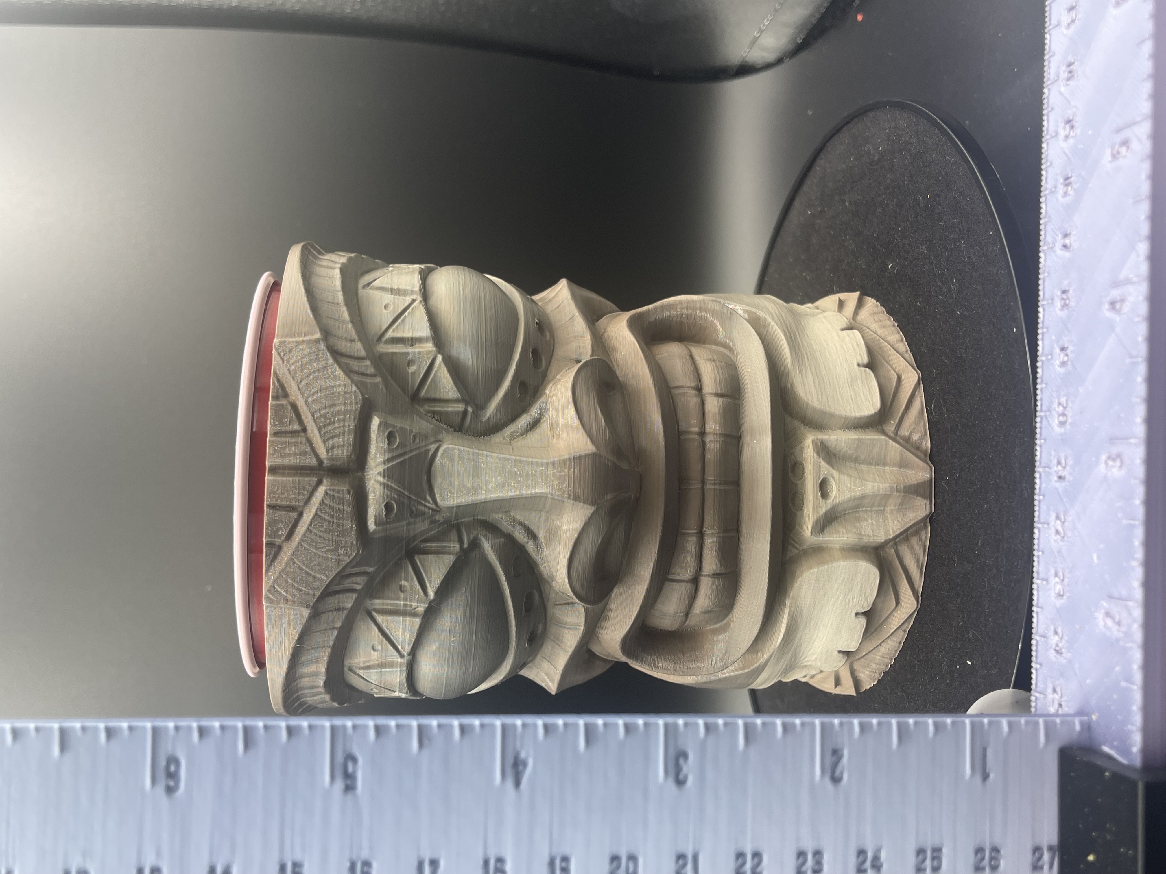 TIKI CARVED CUP HOLDER!! (123)