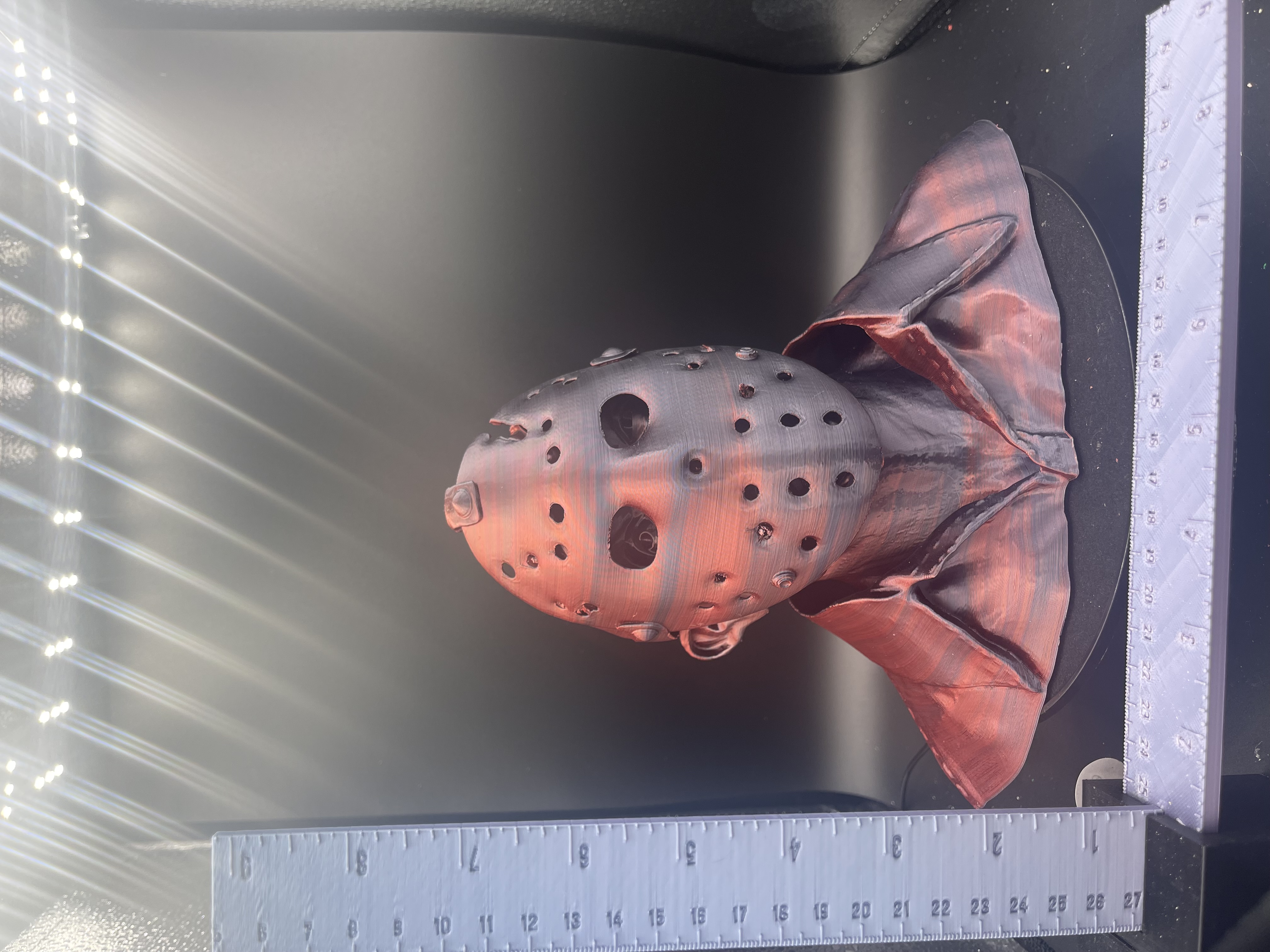 JASON VOORHEES SCULPTURE!  (RED/BLACK)