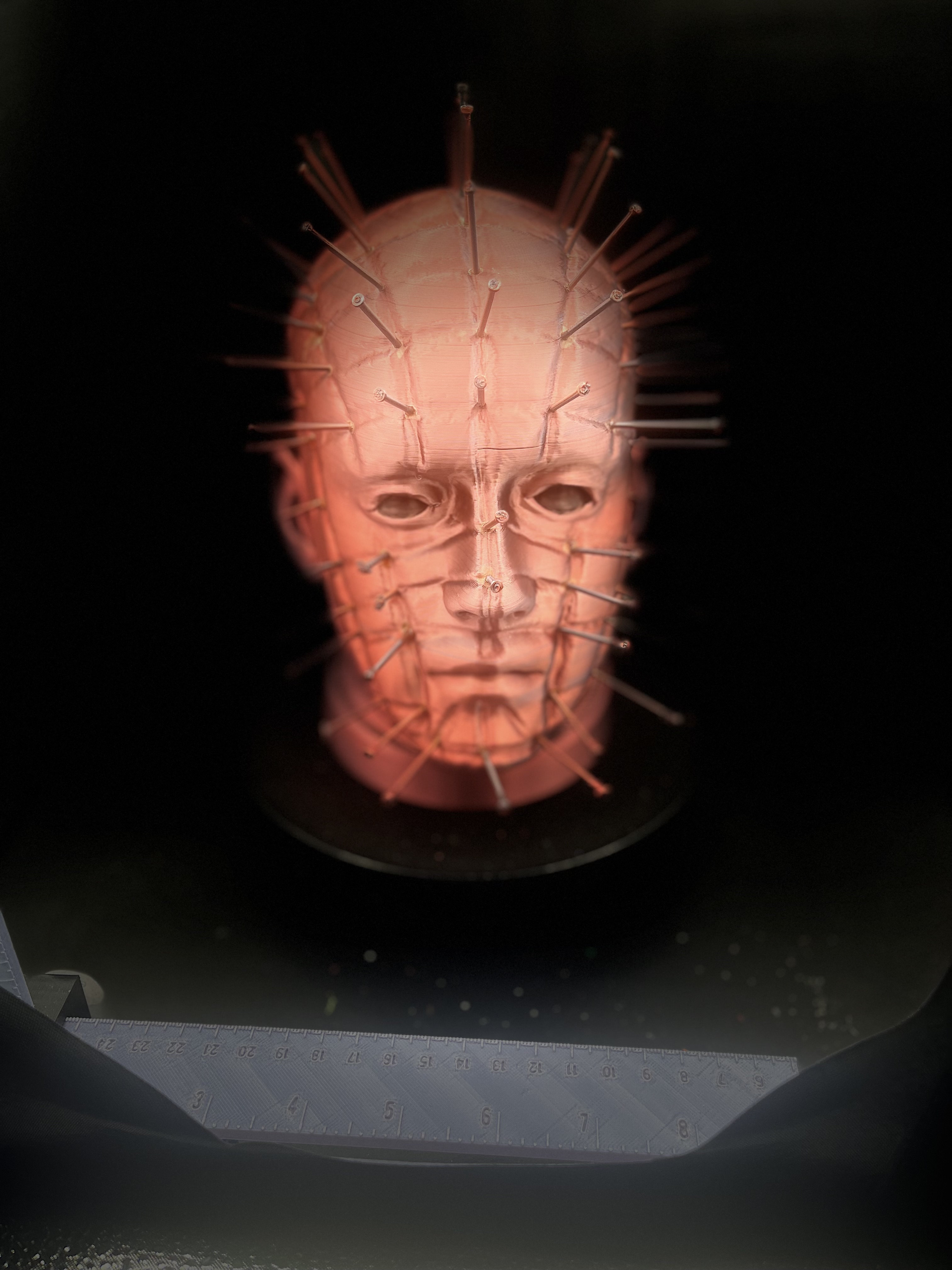 PINHEAD SCULPTURE! (RED/BLACK)