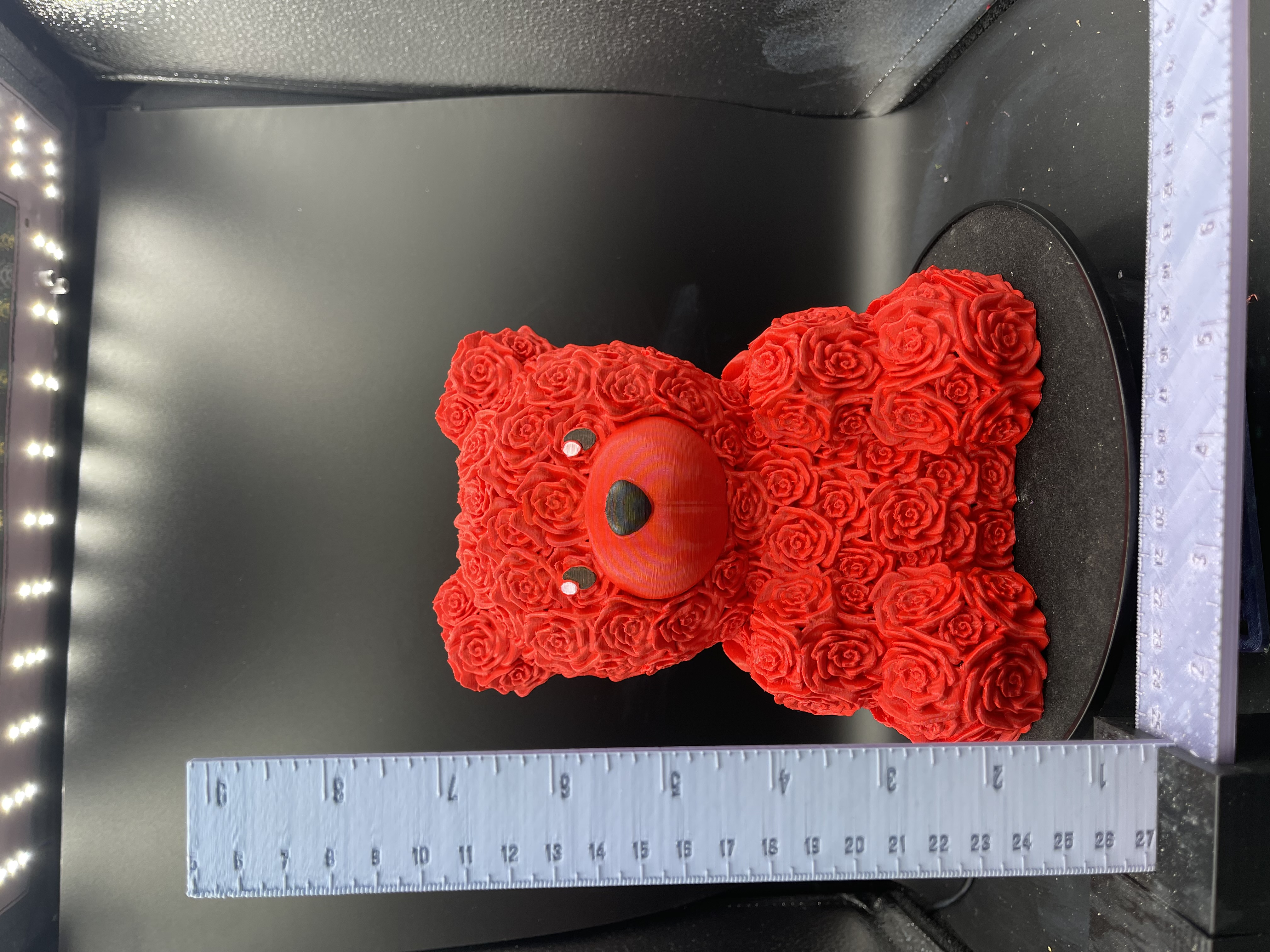 FLORAL BEAR FIGURE!