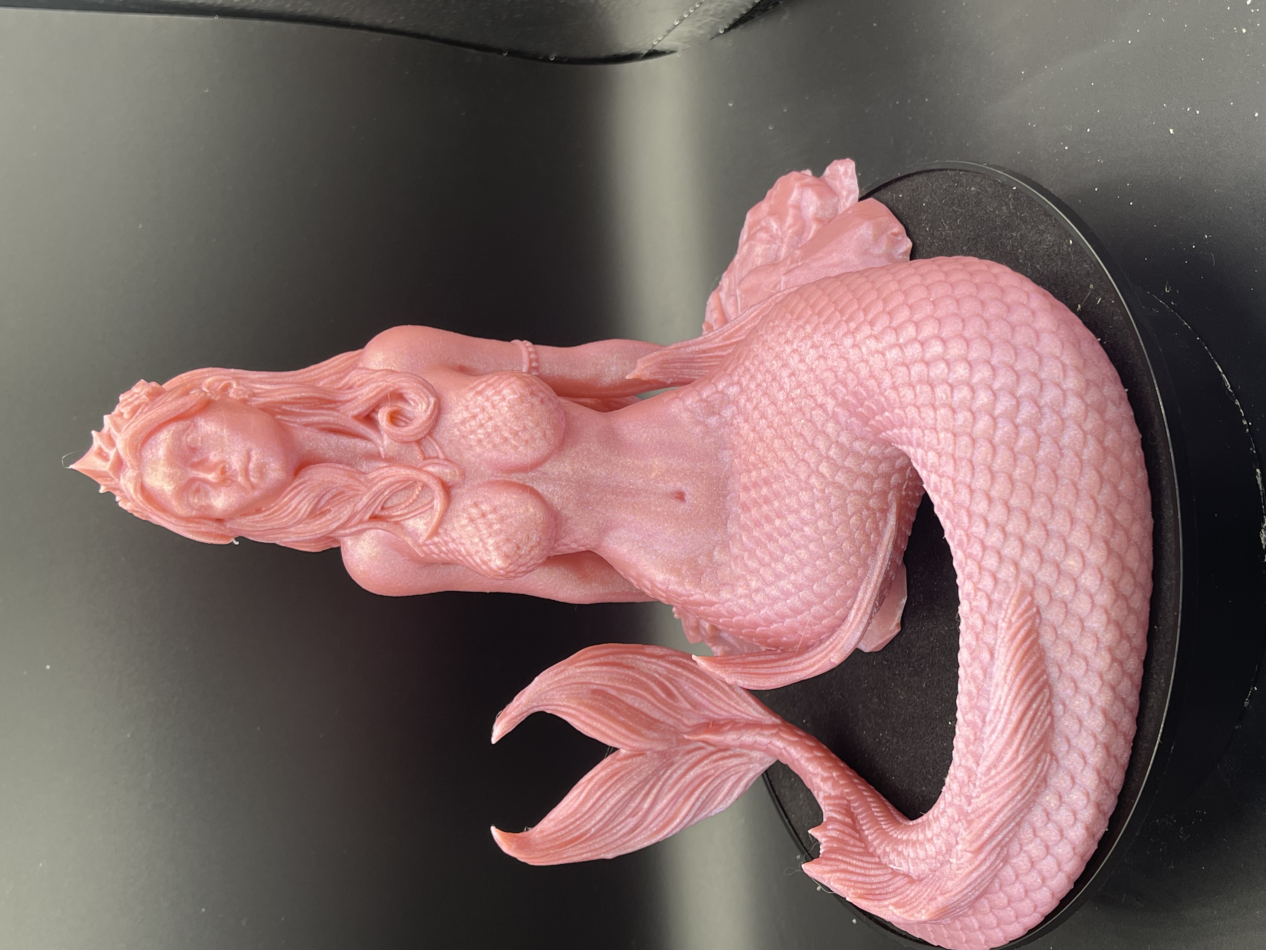 DELPHINE THE MERMAID SCULPTURE! (PINK)